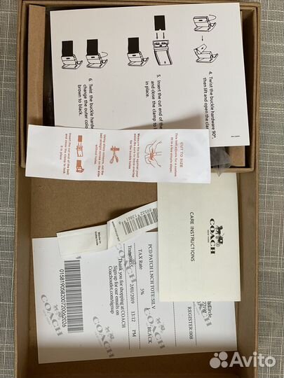 Ремень мужской coach