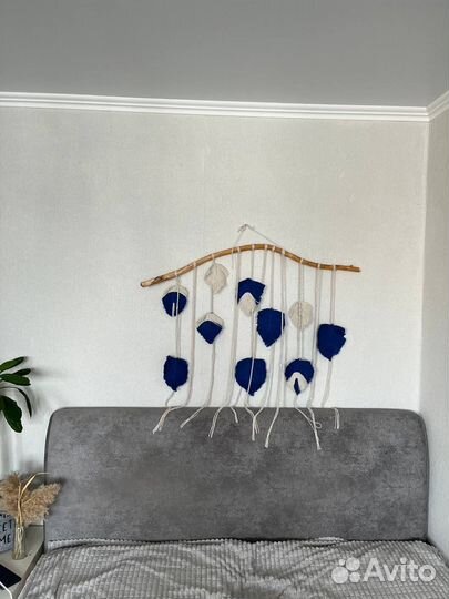 Панно «Листья» макраме 105*90 см