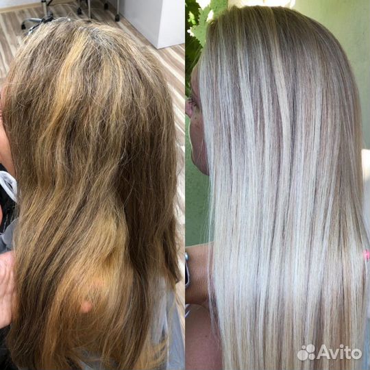Окрашивание аиртач, блонд, мелирование, шатуш