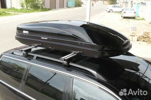 Автобокс ED Магнум 420 л на LADA Kalina