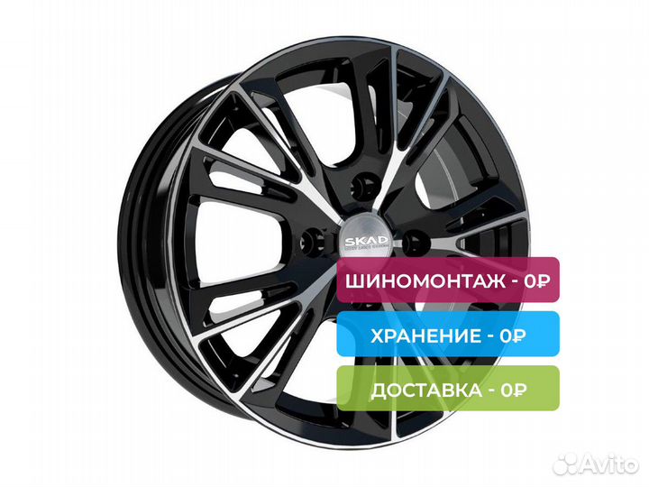 R15 4x100 6J ET48 D60,1 Скад Монреаль алмаз