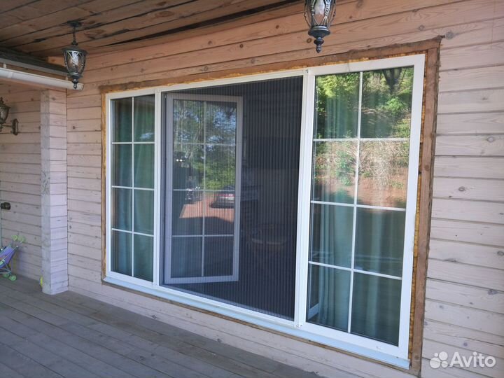 Плиссе - москитная сетка. Сдвижная