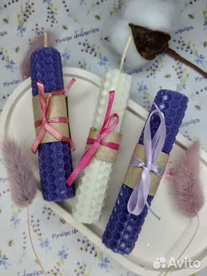 Свечи восковые ручной работы