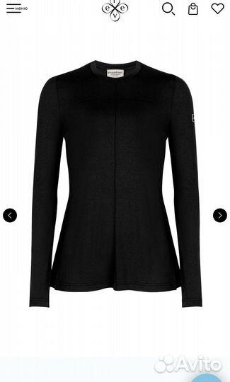 Лонгслив с баской everrever