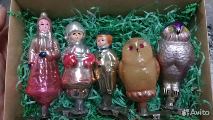 Ёлочные игрушки СССР на прищепках