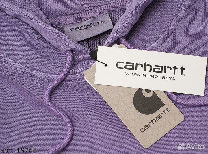 Худи Carhartt brnd skin фиолетовое