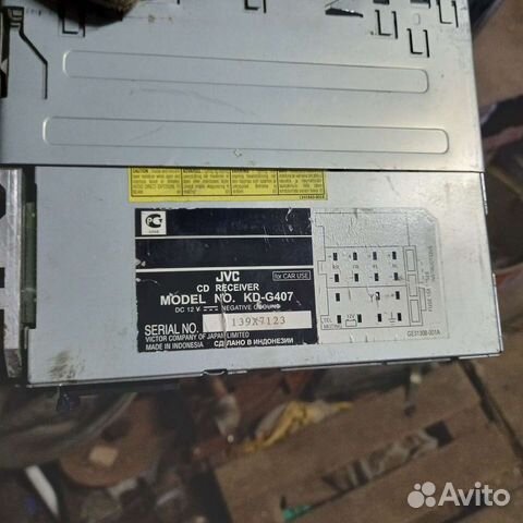 Магнитола JVC без панели