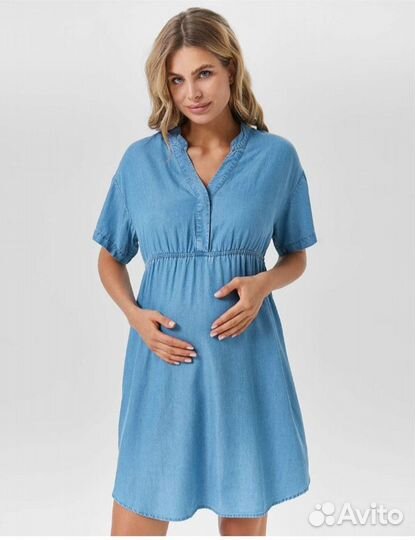Платье туника для беременных р.46