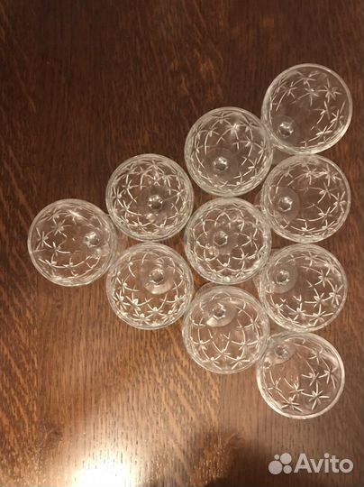 Хрусталь рюмки на ножке СССР