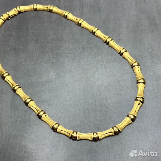 Золотое ожерелье пустотелое 750 Италия