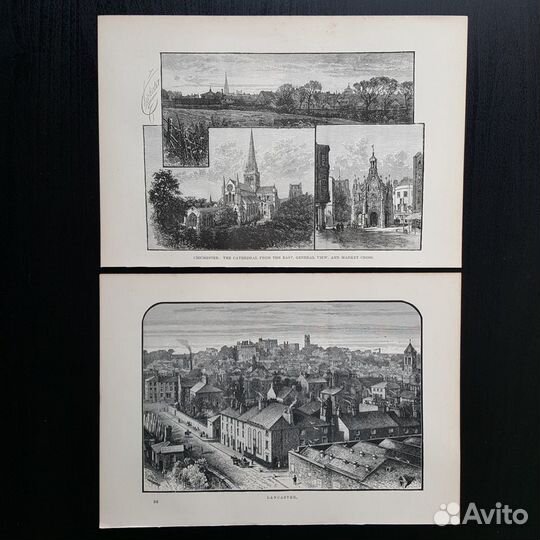 Старинные иллюстрации XIX века Англия