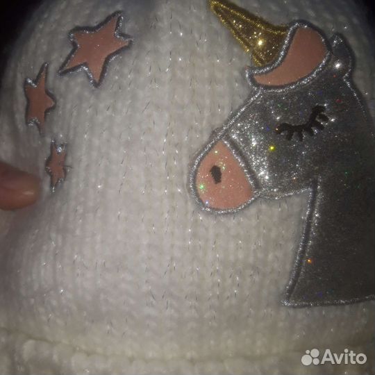 Комплект шапка,варежки