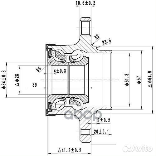 Ступица колеса Z89168R Zikmar