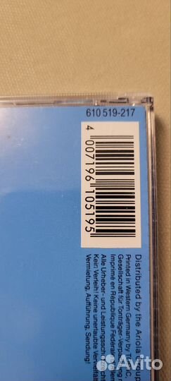 Cd диск Bad boys blue sonopress 1985 coconut