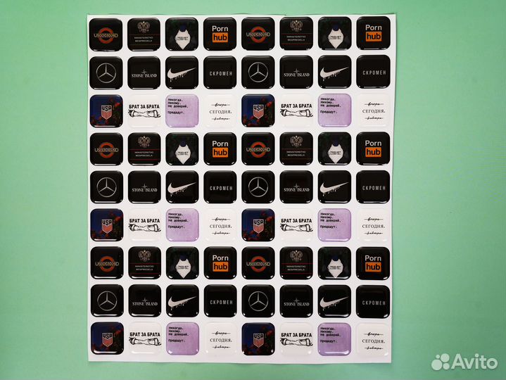 3D стикеры оптом со своими дизайнами