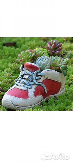 Кашпо из гипса Кроссовок