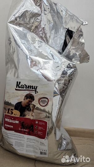 Сухой корм для собак Karmy Junior Medium Телятина