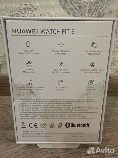 Смарт часы huawei watch FIT3