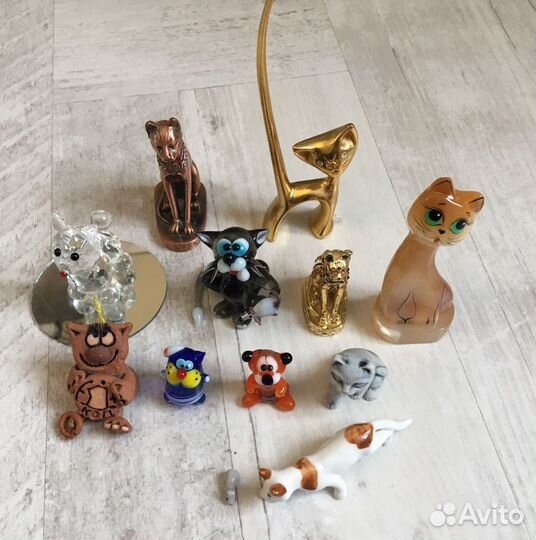 Коллекция котиков из различных материалов