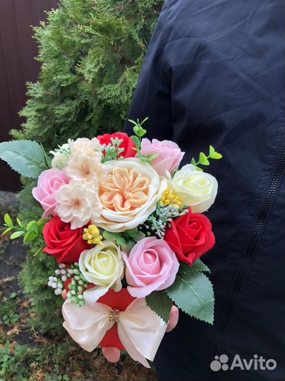 Букет из мыльных цветов