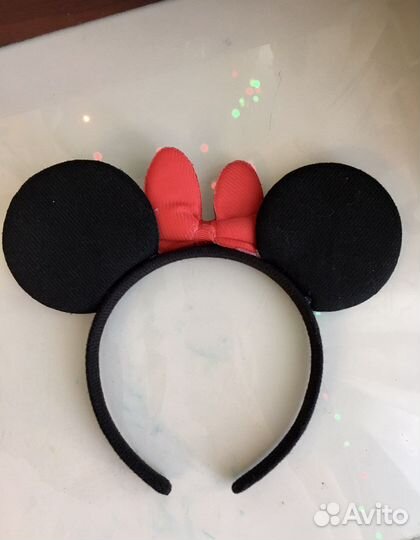 Ободок Минни Маус с ушками и бантиком