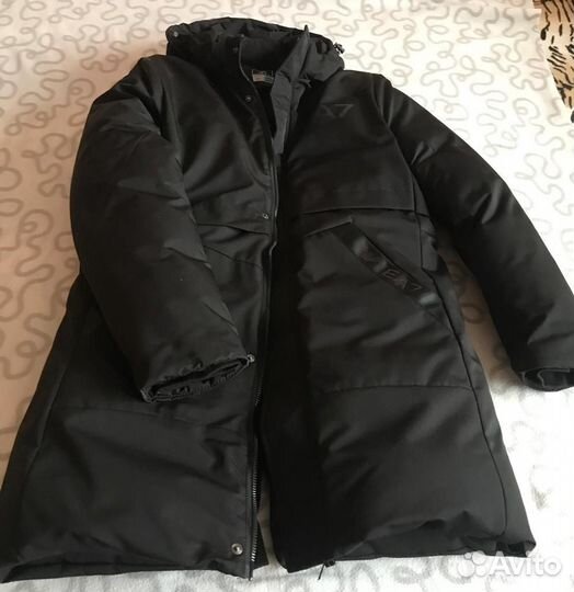 Пуховик мужской длинный зимний с капюшоном