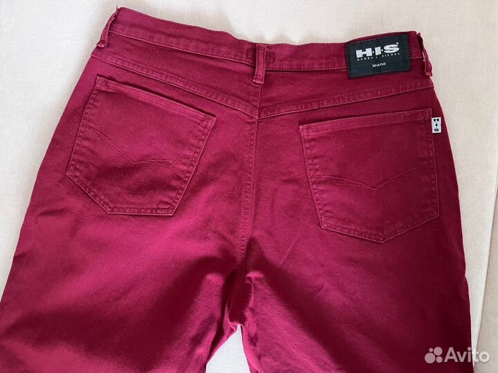 Джинсы красные мужские 52 размер