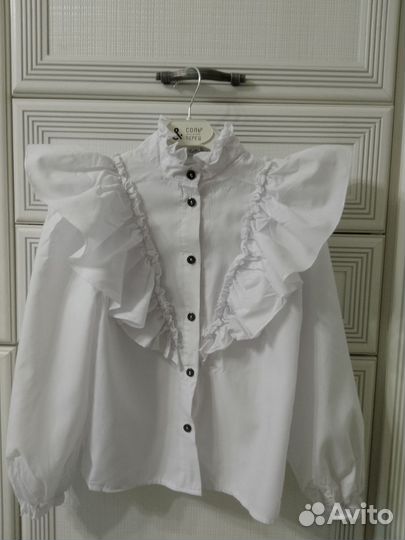 Рубашка белая школьная