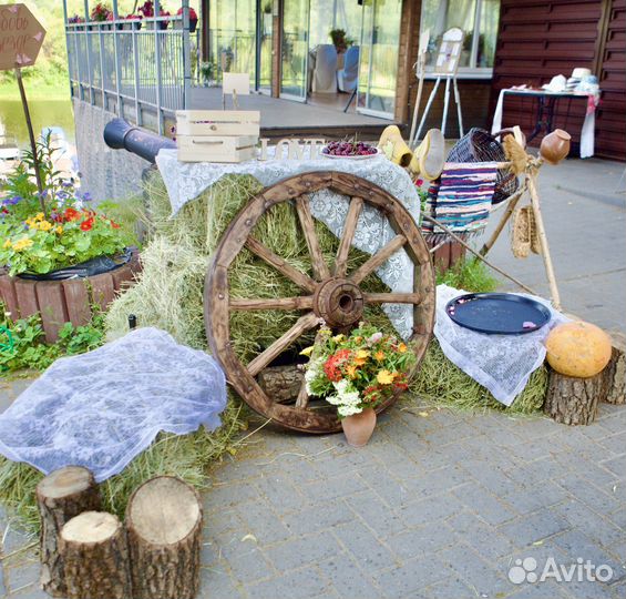 Декор для свадьбы в стиле Рустик