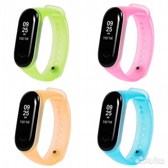 Ремешок Силиконовый Прозрачный - Xiaomi Mi Band 3