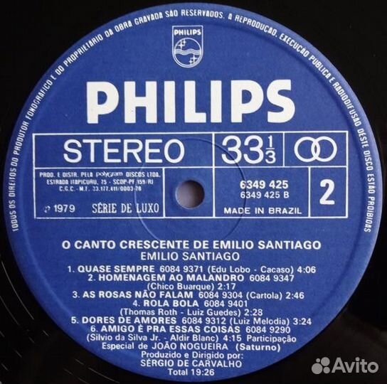 Emilio Santiago – O Canto Crescente DE Emilio Sant