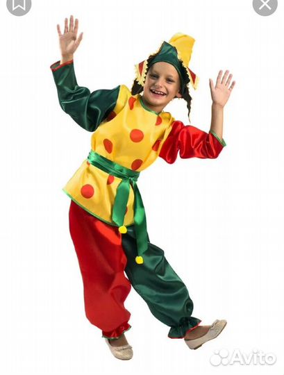 Костюм петрушки (прокат), можно бронировать