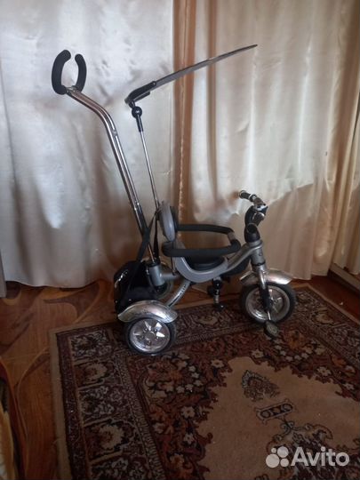 Детский велосипед с родительской ручкой