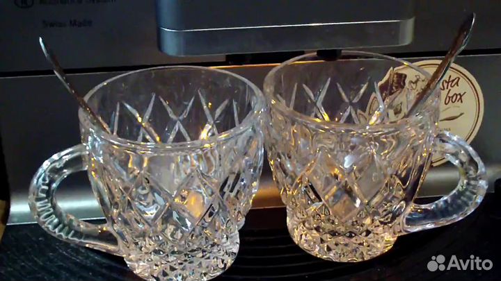 Набор для эспрессо. Хрусталь. Чехия