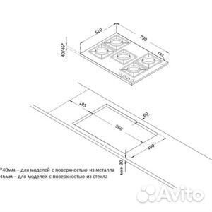 Газовая варочная панель