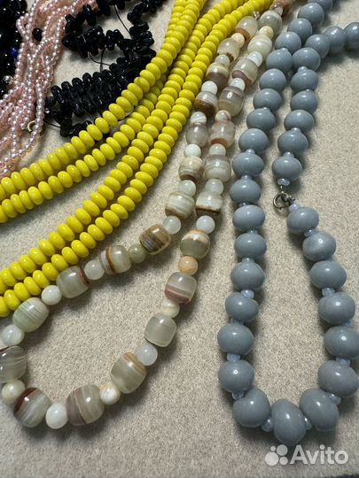 Лот винтажных бус для переделки