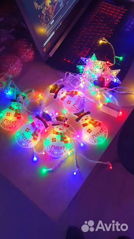 Гирлянда занавес 