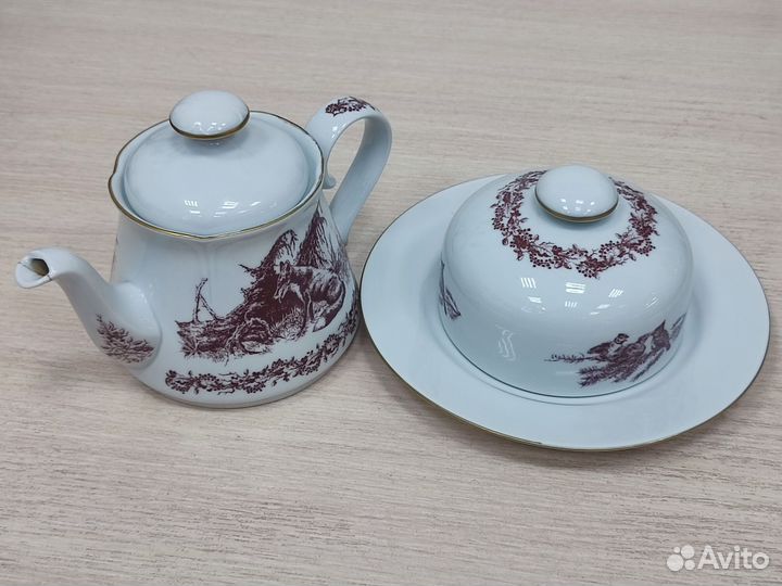 Чайник заварочный и масленка ГДР