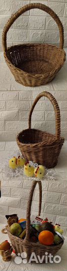 Корзина плетеная для фруктов большая