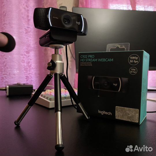 Вебкамера Logitech C922 Pro Stream (идеал)