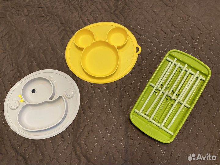 Силиконовые тарелки, нагрудники, бутолочки, соски
