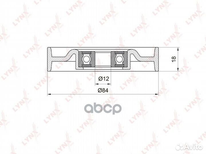 Ролик натяжной приводного ремня nissan Micra(K1