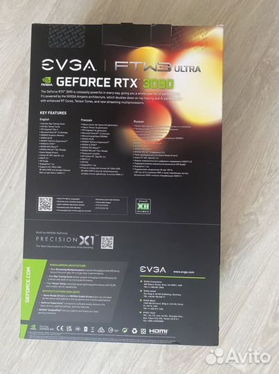 Видеокарта evga RTX 3090 ultra gaming новая