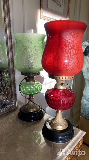 Пара/Лампа настольная/винтаж/антиквариат