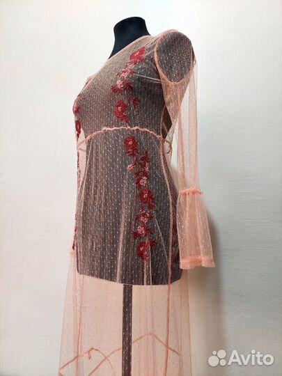 Прозрачное платье сетка