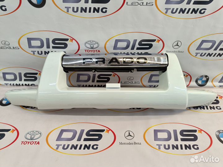 Кенгурятник Toyota Land Cruiser Prado 120 white