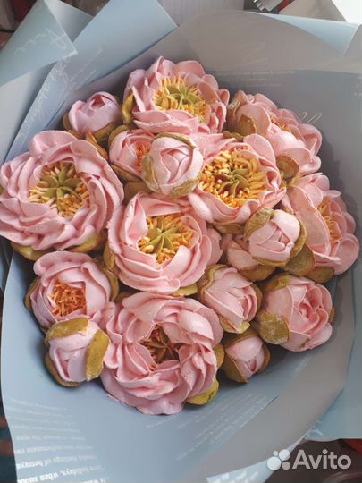 Букеты из зефирных цветов