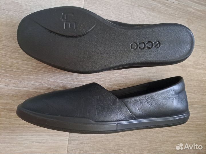 Слипоны, балетки Ecco simpil р.39 (25,5 см. ) кожа