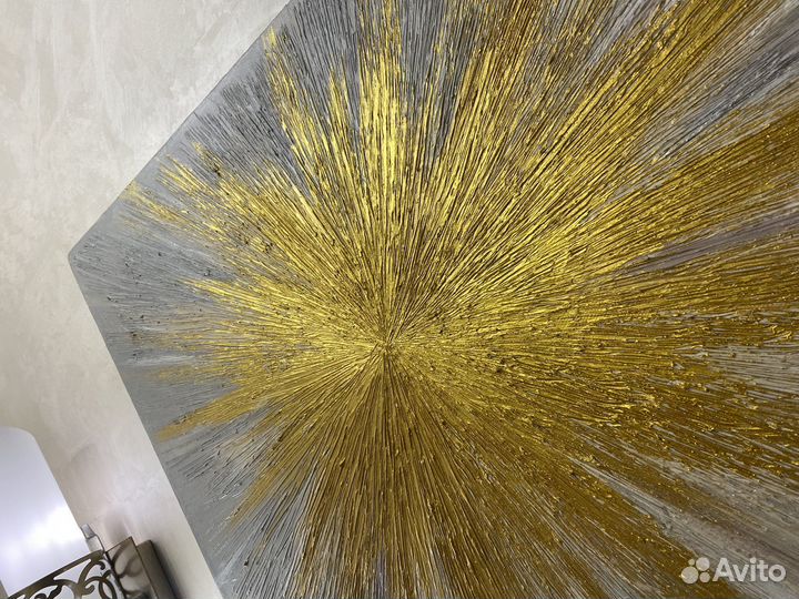Интерьерная картина золотой дождь в наличии, 90*60