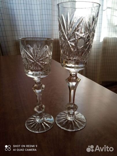 Хрустальные фужеры СССР